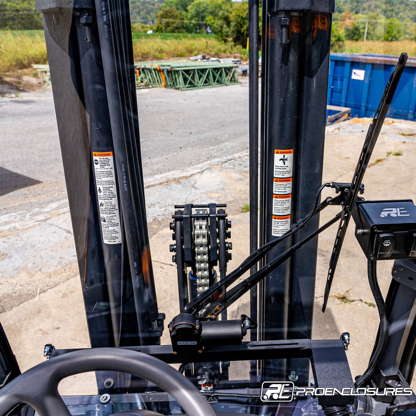 Crown Forklift Front Windshield