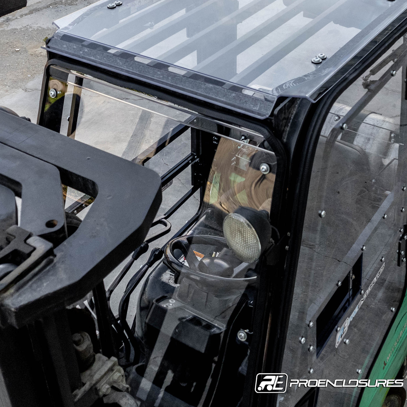 Mitsubishi forklift clear cab enclosure